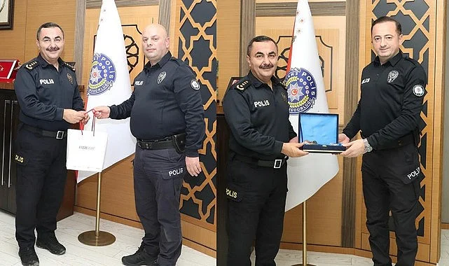 Samsun'da denize atlayan kadını kurtaran polisler ödüllendirildi