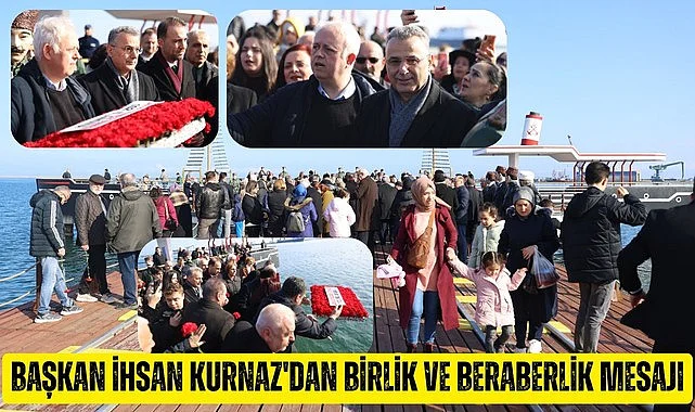 Samsun'da mübadelenin yıldönümünde denize karanfiller bırakıldı