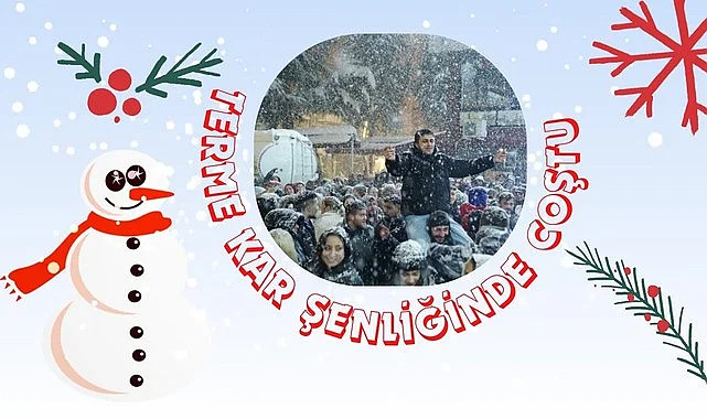 Samsun'da Termeliler Kar Şenliği'nde Coştu