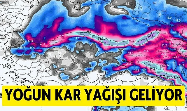 Samsun saatlik hava durumu değişiyor! Samsun'a 5 gün yoğun kar!