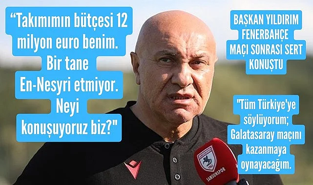 Başkan Yüksel Yıldırım'ın Fenerbahçe ve Galatasaray sözleri gündeme oturdu