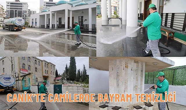Canik Belediyesi'nden Camilerde Yoğun Temizlik 