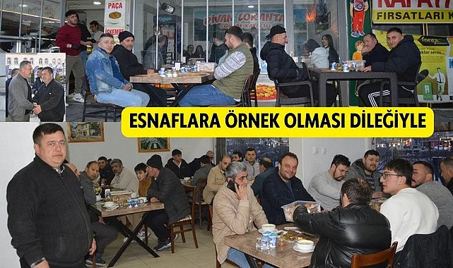 Havza'da Emekli Esnaf Aşur Duran İftar Verdi