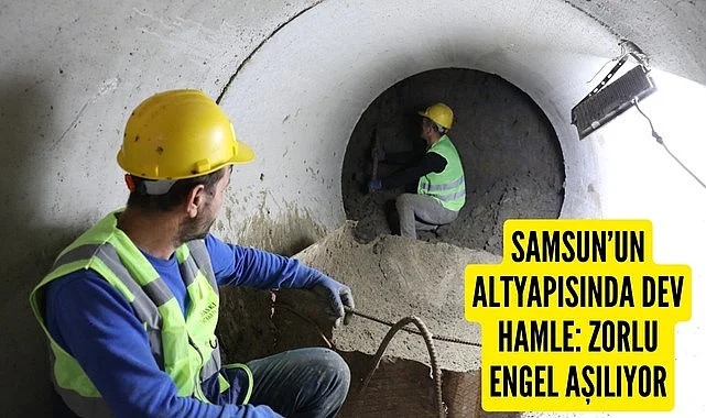 Samsun'da yağmur sularının Mert Irmağı’na yönlendirilmesinde kritik aşama!
