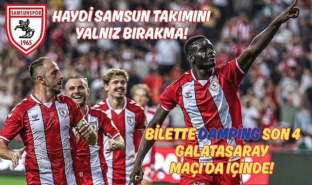 Samsunspor'dan bilet kampanyası! Taraftar atkı takıp şov yapanlara seslendi!