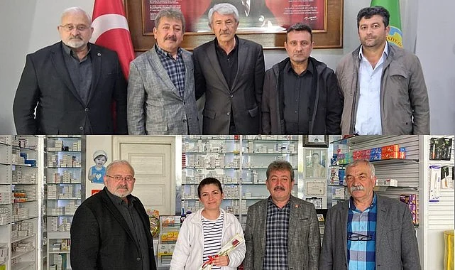 CHP Havza İlçe Başkanlığında Ziraat Odası ve Eczacılara Ziyaret