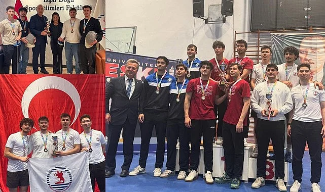 OMÜ Ünilig Eskrim Şampiyonası’nda Türkiye Üçüncüsü
