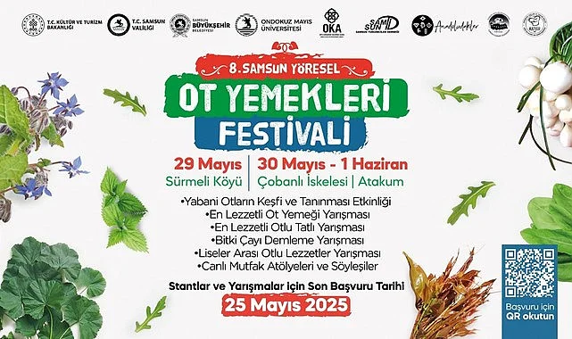 SAMSUN YÖRESEL OT YEMEKLERİ FESTİVALİ NE ZAMAN SAAT KAÇTA NEREDE?