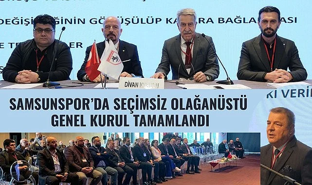 Samsunspor genel kurulda tüzük değişikliğine gitti!