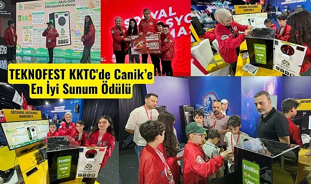 TEKNOFEST KKTC'de Canik’e En İyi Sunum Ödülü