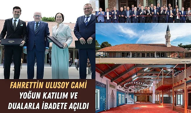 Fahrettin Ulusoy Cami yoğun katılım ve dualarla ibadete açıldı