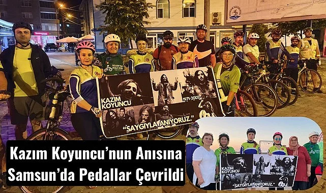 Samsun'da Kazım Koyuncu anısına bisiklet turu