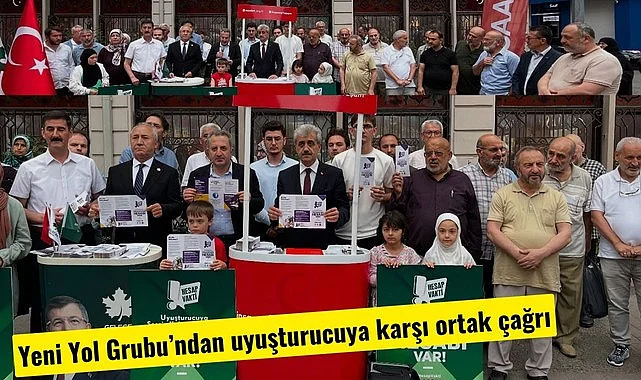 Samsun'da Yeni Yol Grubu’ndan uyuşturucuya karşı ortak çağrı
