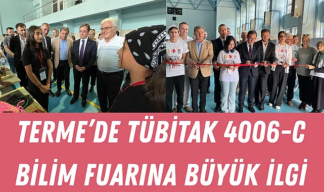Terme'de TÜBİTAK 4006-C Bilim fuarına büyük ilgi