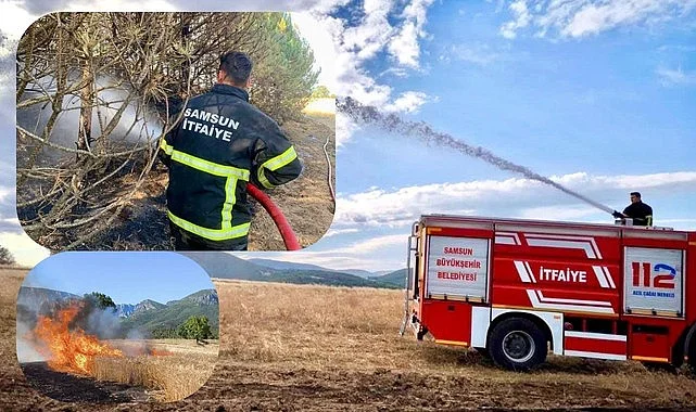 SAMSUN İTFAİYESİ’NDEN 6 AYDA 263 ORMAN VE ANIZ YANGININA MÜDAHALE