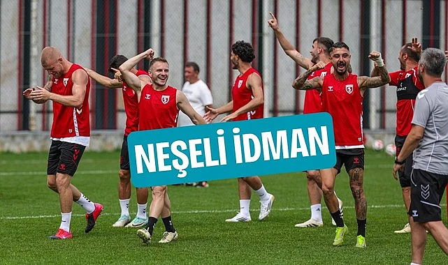 Samsunspor 12 Temmuz Cumartesi antrenmanı 3 takımlı turnuva ile çalışma