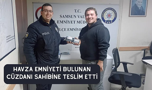 Havza Emniyeti bulunan cüzdanı sahibine teslim etti