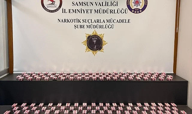 Samsun’da Uyuşturucu Operasyonu: 6 Bin 170 Sentetik Ecza Ele Geçirildi