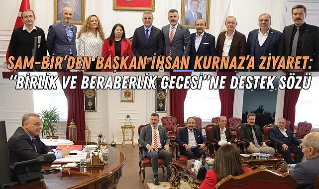 Samsun Sivil Toplum Kuruluşları Birliği Platformu'ndan Başkan Kurnaz’a ziyaret