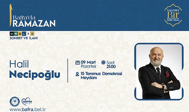 Halil Necipoğlu'ndan Bafra'da ramazan sohbeti ve ilahi dinletisi
