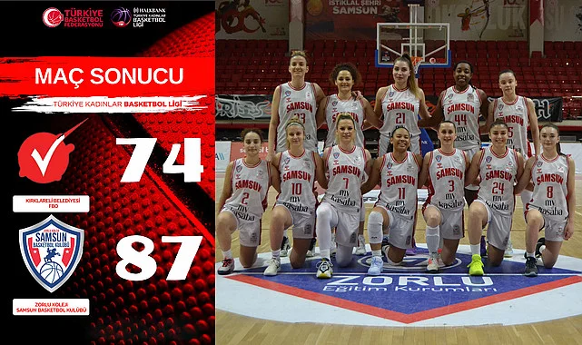 Zorlu Koleji Samsun Basketbol Deplasmanda Hata Yapmadı