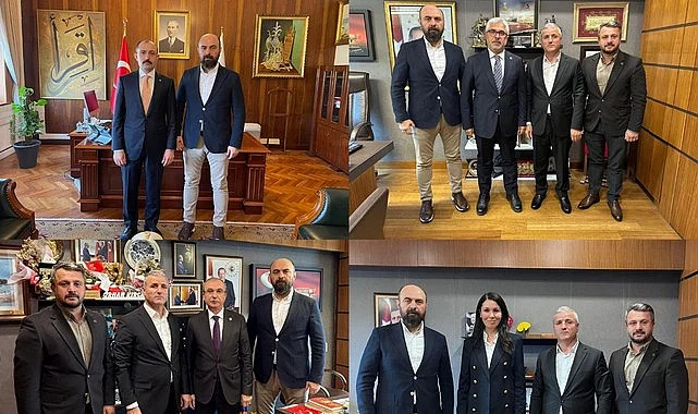 AK Parti Havza İlçe Başkanı ve yöneticilerinden TBMM'de vekillere ziyaret