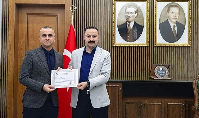 Havza Kaymakamı Ayvat'tan başarı belgesi