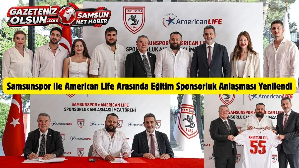 American Life ile Samsunspor Arasında Sponsorluk Anlaşması Yenilendi