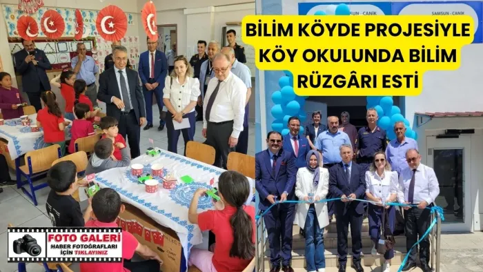 BİLİM KÖYDE PROJESİYLE KÖY OKULUNDA BİLİM RÜZGÂRI ESTİ