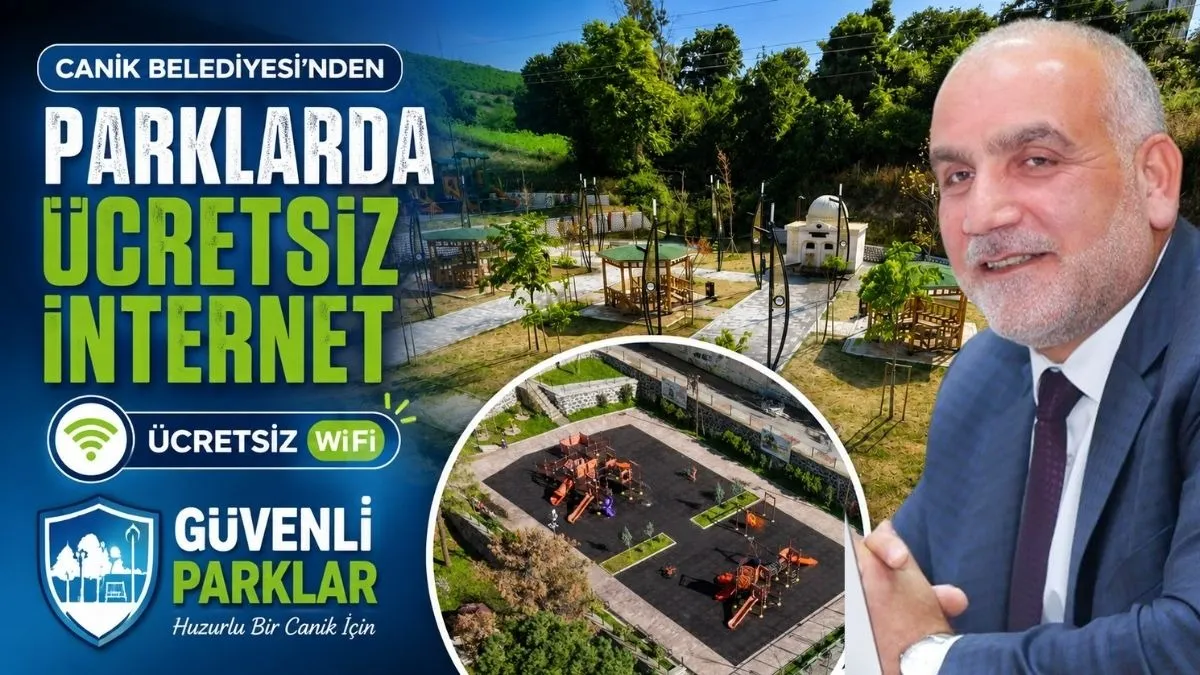Canik’in Güvenli Parklarında Ücretsiz İnternet Dönemi