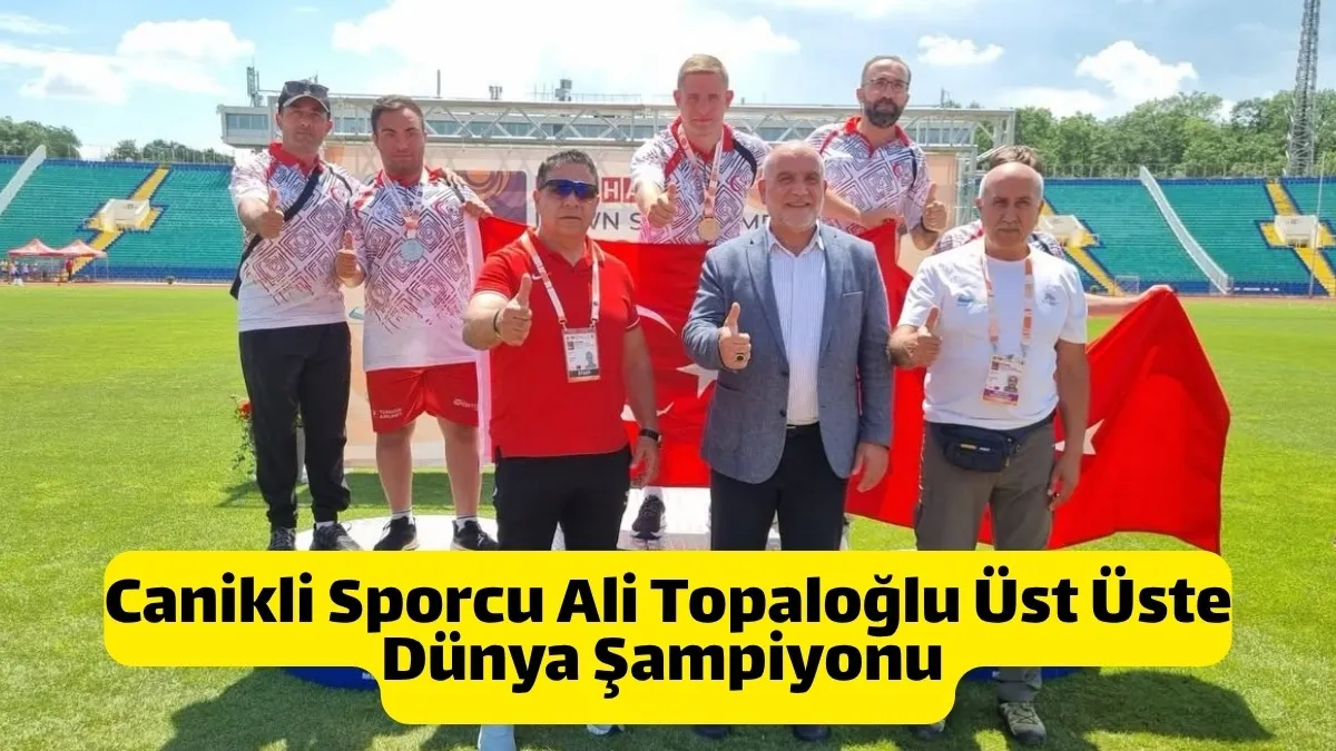 Canikli Sporcu Ali Topaloğlu Üst Üste Dünya Şampiyonu