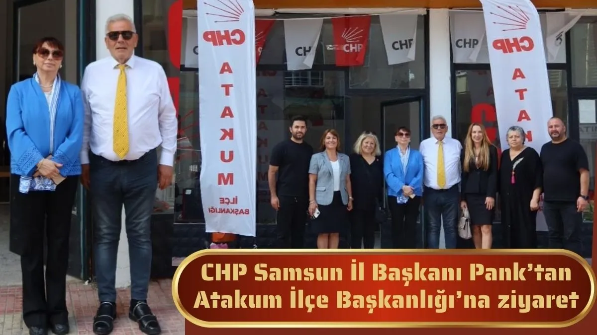 CHP Atakum'da bir ilk, Mehtap Demiralp göreve başladı, Başkan Pank'tan ziyaret!