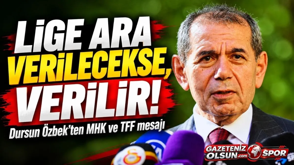 Galatasaray Başkanı Dursun Özbek’ten MHK ve TFF’ye sert mesaj: Ortada MHK diye bir şey yok