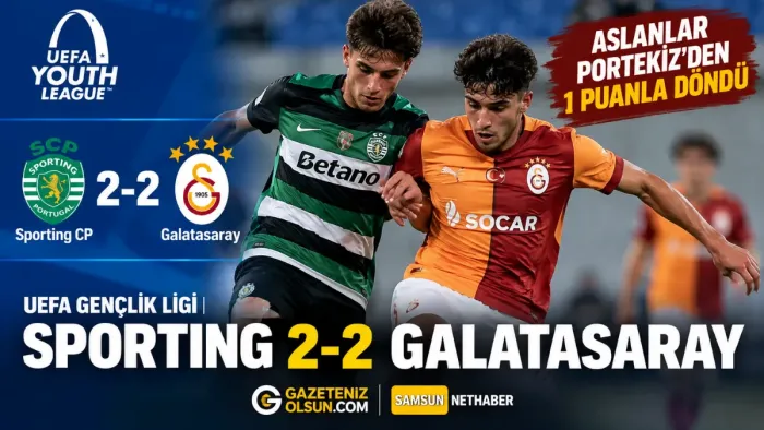 Galatasaray U19’dan Sporting Deplasmanında Gollü Beraberlik