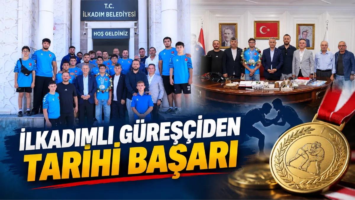 İlkadımlı Güreşçiden Tarihi Başarı