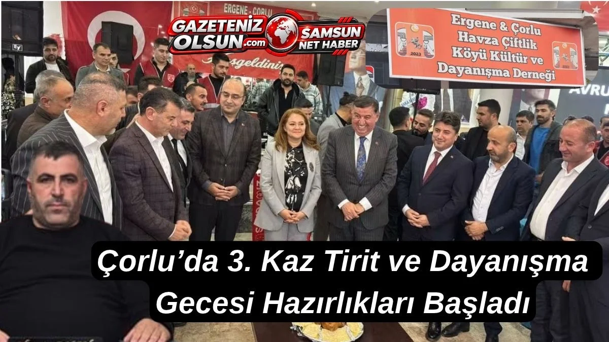 Mümin Aslan’dan Çorlu’da Geleneksel Kaz Tirit ve Dayanışma Gecesi Daveti