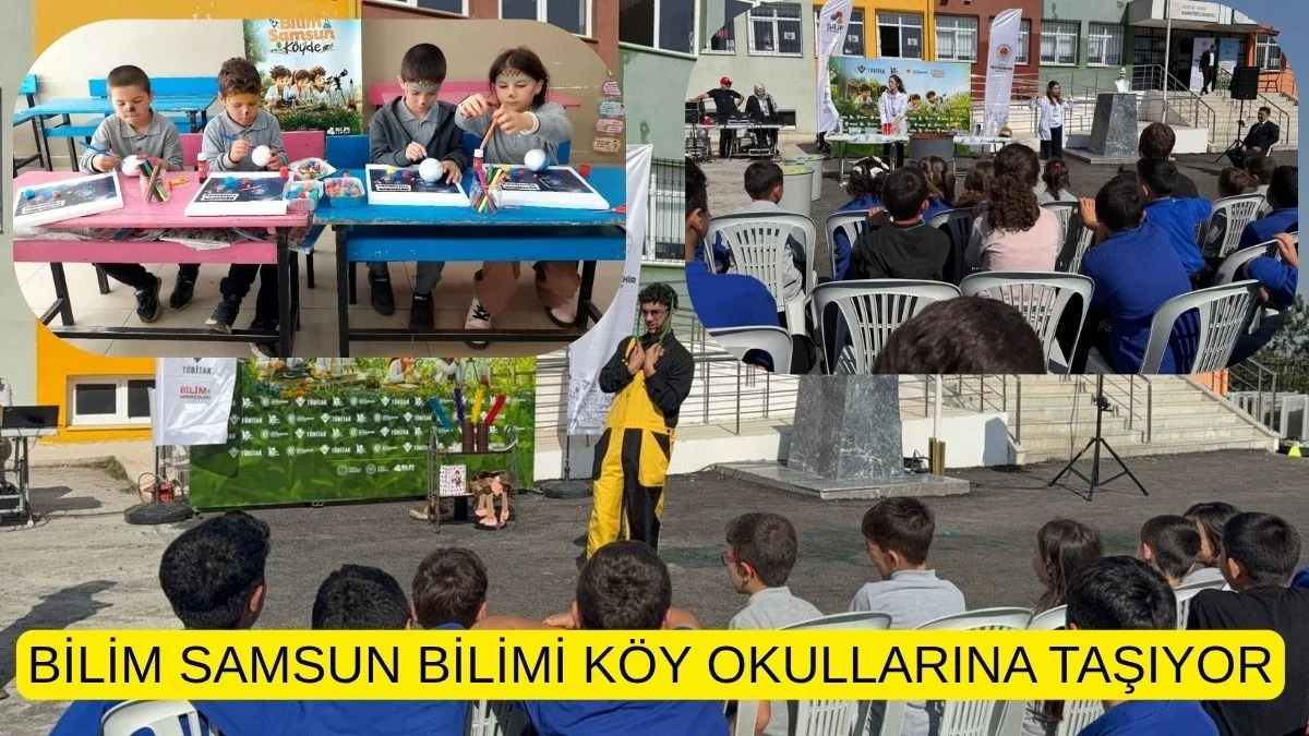 Samsun Bilim Samsun Köy Okullarında! Uzay Atölyesi Kavak’ta