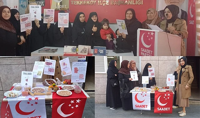 Samsun Saadet Partisi'nden Tutum Yatırım ve Yerli Malı Haftası etkinliği