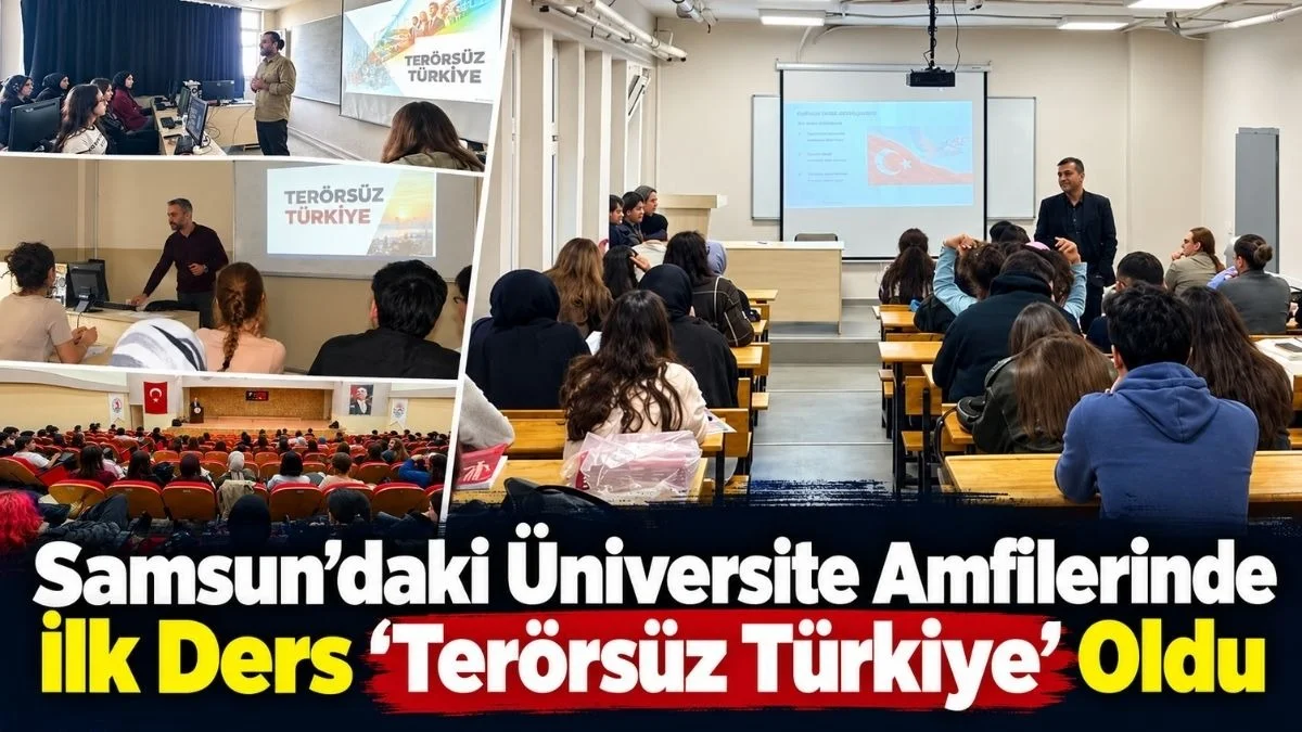 Samsun’da Akademisyenler Amfilerde Terörsüz Türkiye Sürecini Anlattı