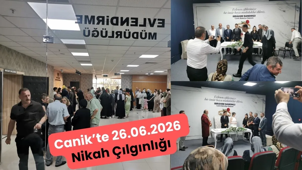 Samsun'da evlendirme memurluğunda 26 Haziran Çılgınlığı