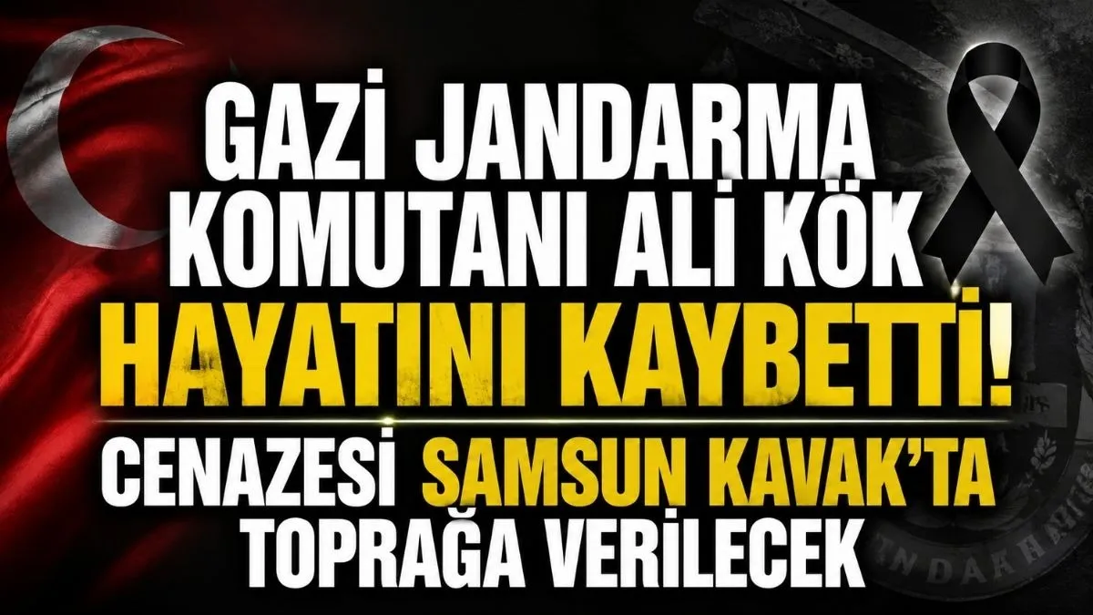 Samsun'da Gazi Ali Kök hayatını kaybetti! Cenazesi Samsun Kavak’ta toprağa verilecek