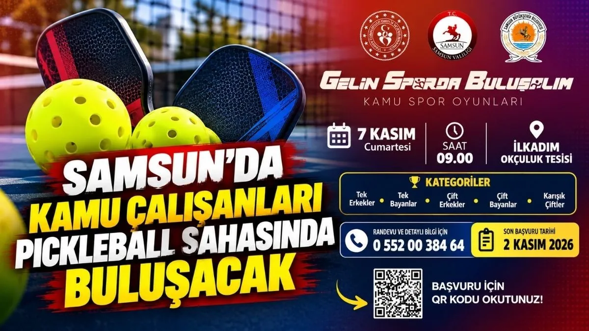 Samsun’da Kamu Çalışanları Pickleball Sahasında Buluşacak - samsunnethaber