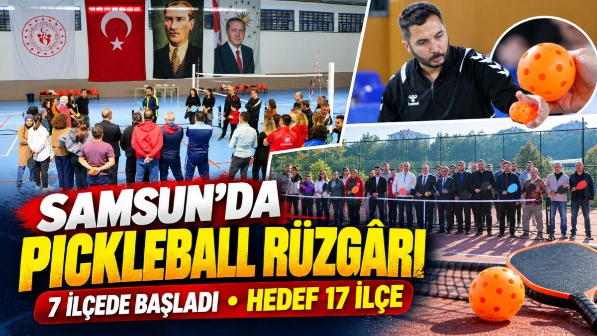 Samsun’da Yeni Spor Heyecanı: Pickleball 17 İlçede Başladı