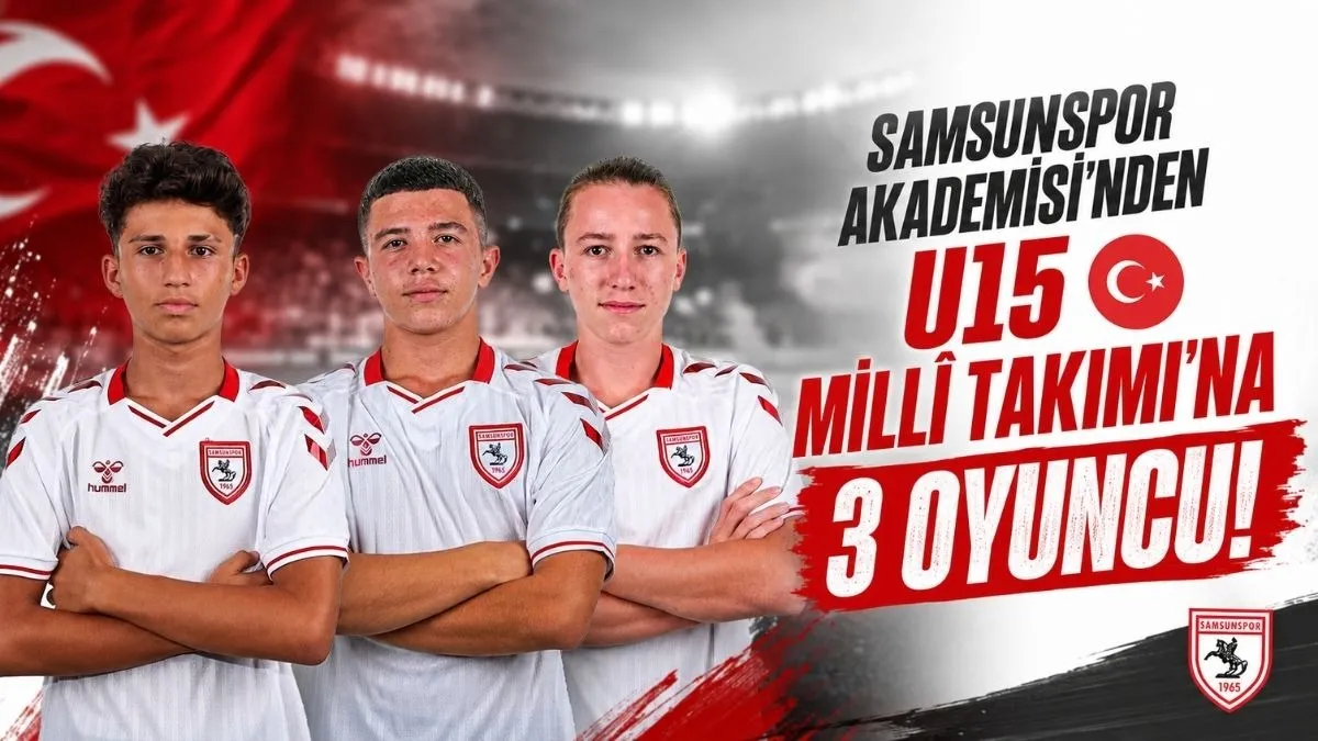 Samsunspor Akademisi’nden U15 Millî Takımı’na 3 Oyuncu!