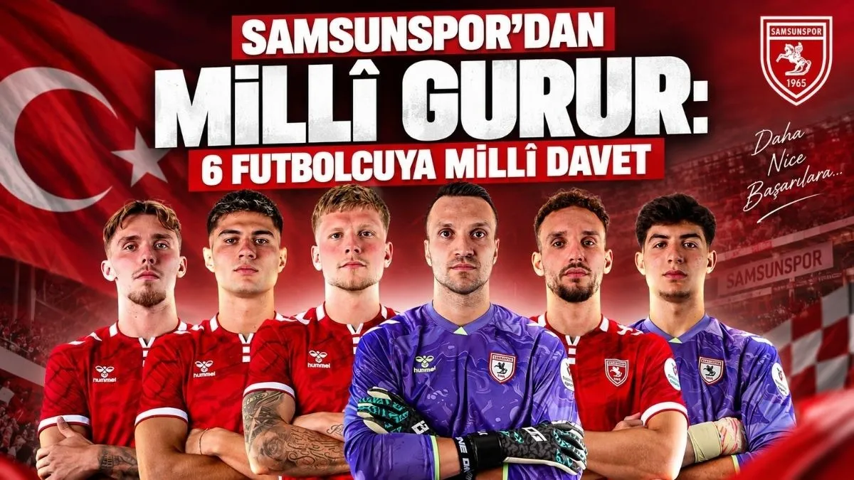 Samsunspor’un 6 Oyuncusuna Millî Davet, Samsunspor'da kimler Milli Takıma çağırıldı!