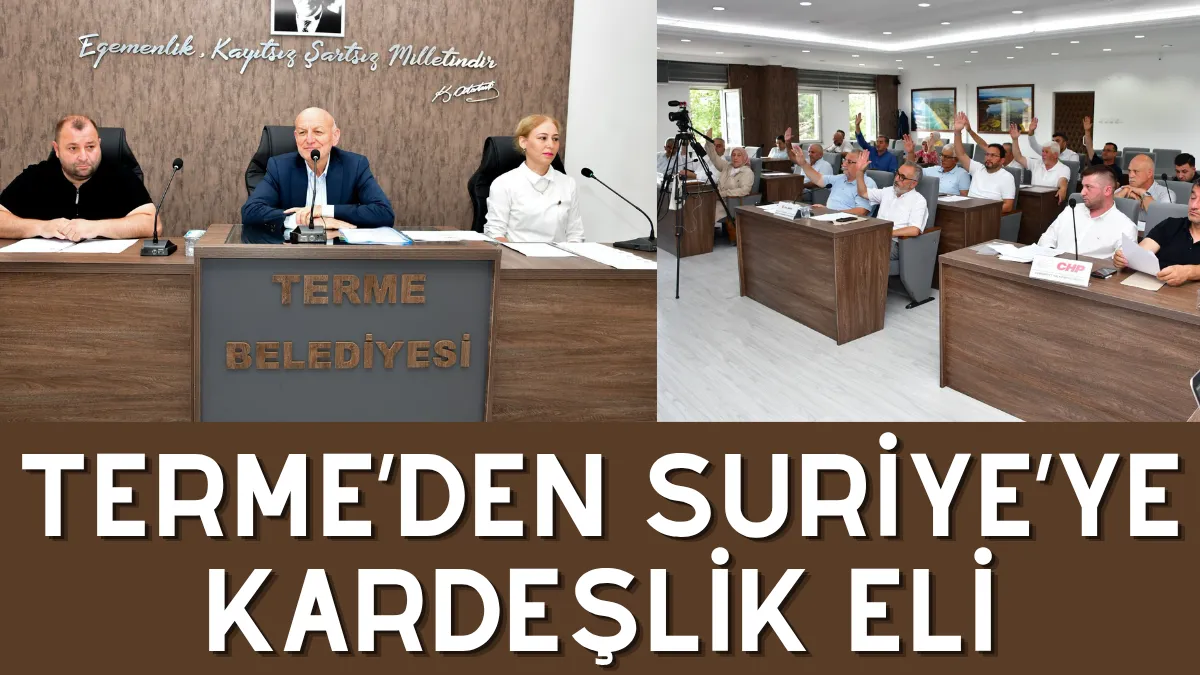Terme'den Suriye'ye kardeşlik eli