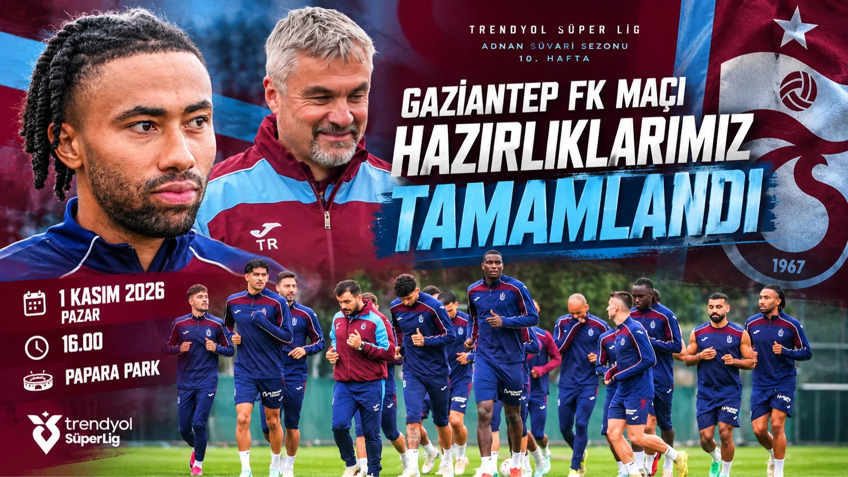 Trabzonspor Gaziantep FK Maçına Hazır! Gözler Pazar Gününde