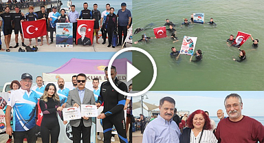 Atakum'da 'Cumhuriyete derinden bağlıyız' dalışı