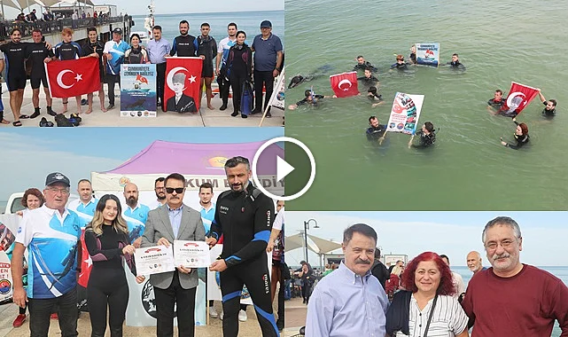 Atakum'da 'Cumhuriyete derinden bağlıyız' dalışı
