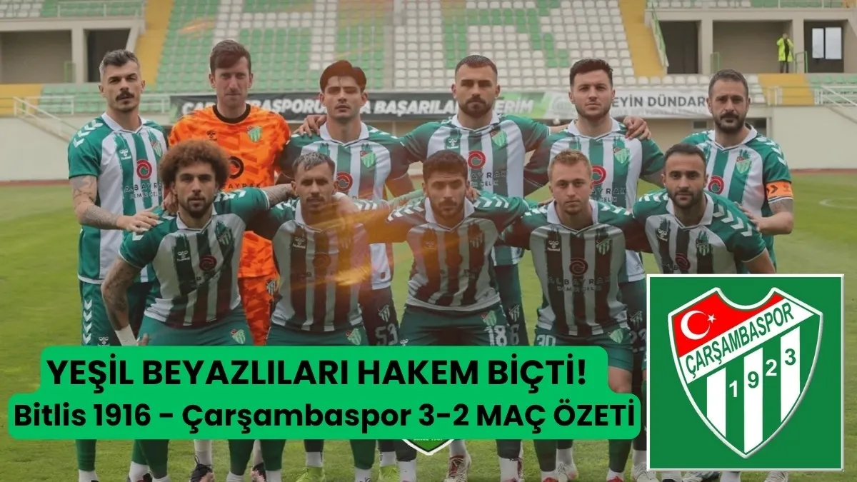 Çarşambaspor 3. Lig Hayalini Erteledi, Hakeme Büyük Tepki!